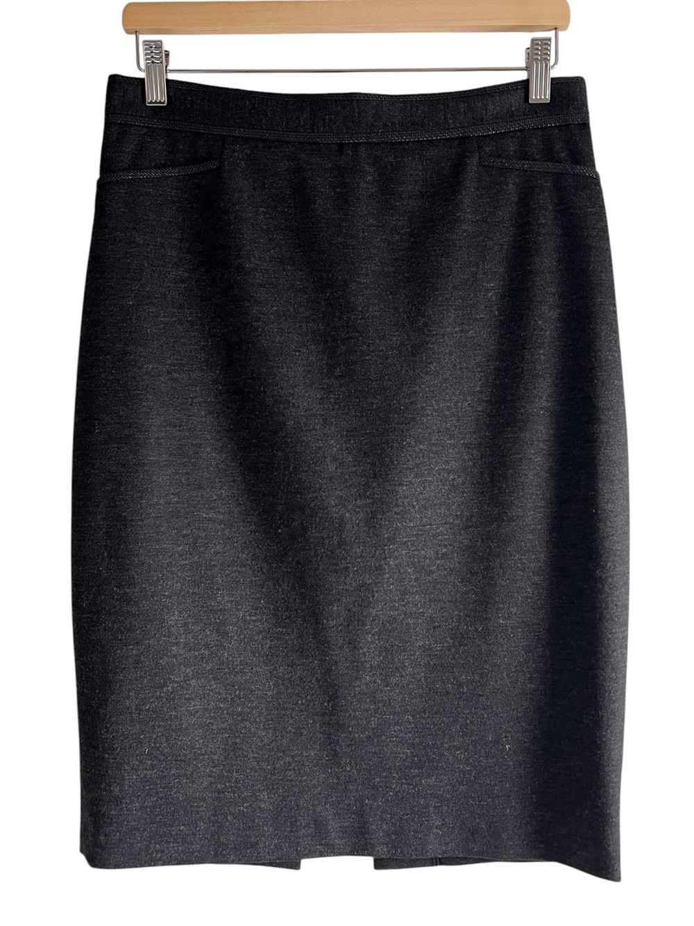 Judith & Charles wool blend pencil skirt woven detail Sz 8 excellent condition